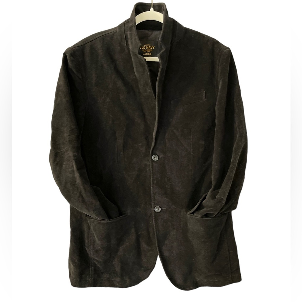 Old Navy black 100% Cotton - suede like Blazer -